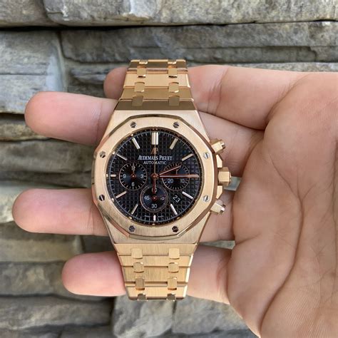 audemars piguet royal oak chronograph rose gold replica|audemars piguet royal oak review.